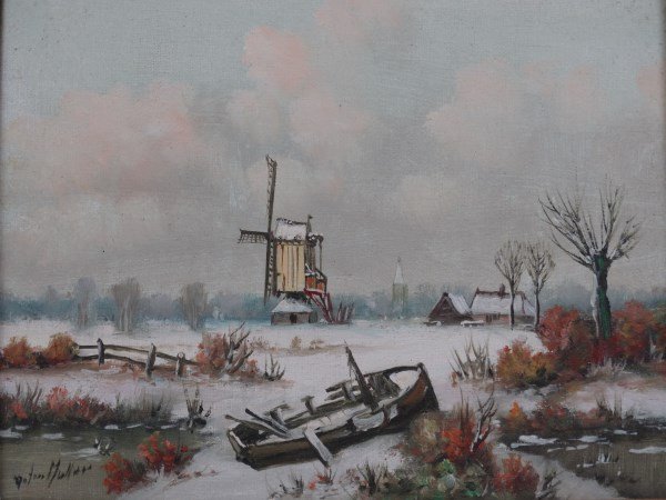 ANTON MULLER (Dutch 1843-1897) - Oil on Canvas (1 of 5)