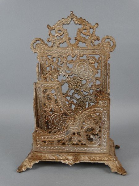 Victorian Cast Iron Letter Stand (1 of 2)