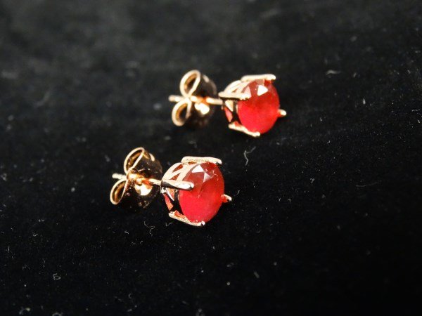 Pair of Ruby Earrings (1 of 2)