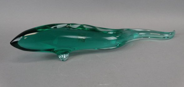 MILOSLAV JANKU - Art Glass Signed Eel: MILOSLAV JANKU - Art Glass Signed Eel. Size : 18" L