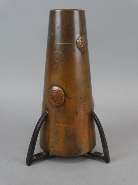 Benedict Studios Copper Arts & Crafts Vase (1 of 4)