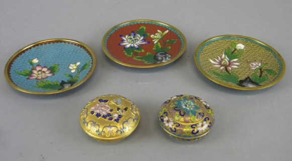 Lot of 5 Cloisonne & Champleve Items (1 of 4)