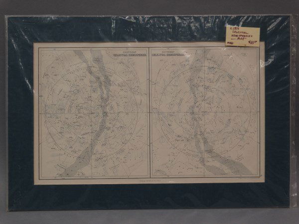 Antique Map : North & South Celestial Hemispheres (1 of 4)