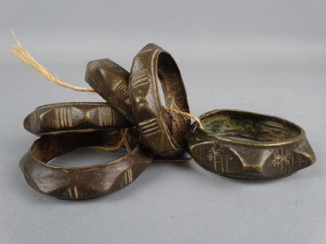 Lot of 5 African Slave Trade Bracelets (1 of 2)