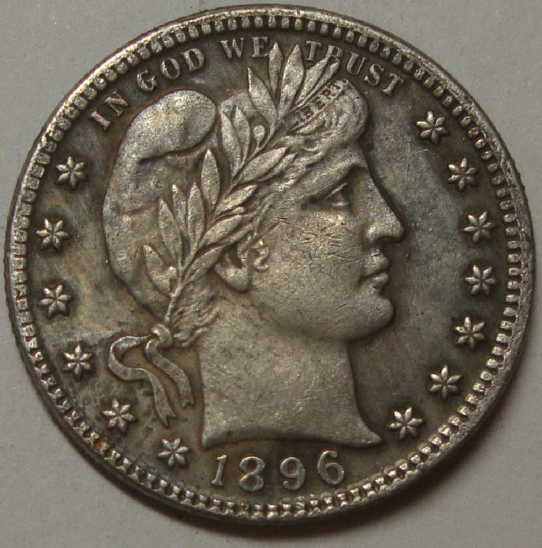 1896/1897 Barber Quarter Two Face: NOVELTY COIN Both sides have heads