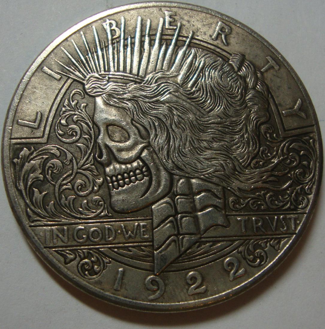 1922 Skull Design Two Face Coin (1 of 2)
