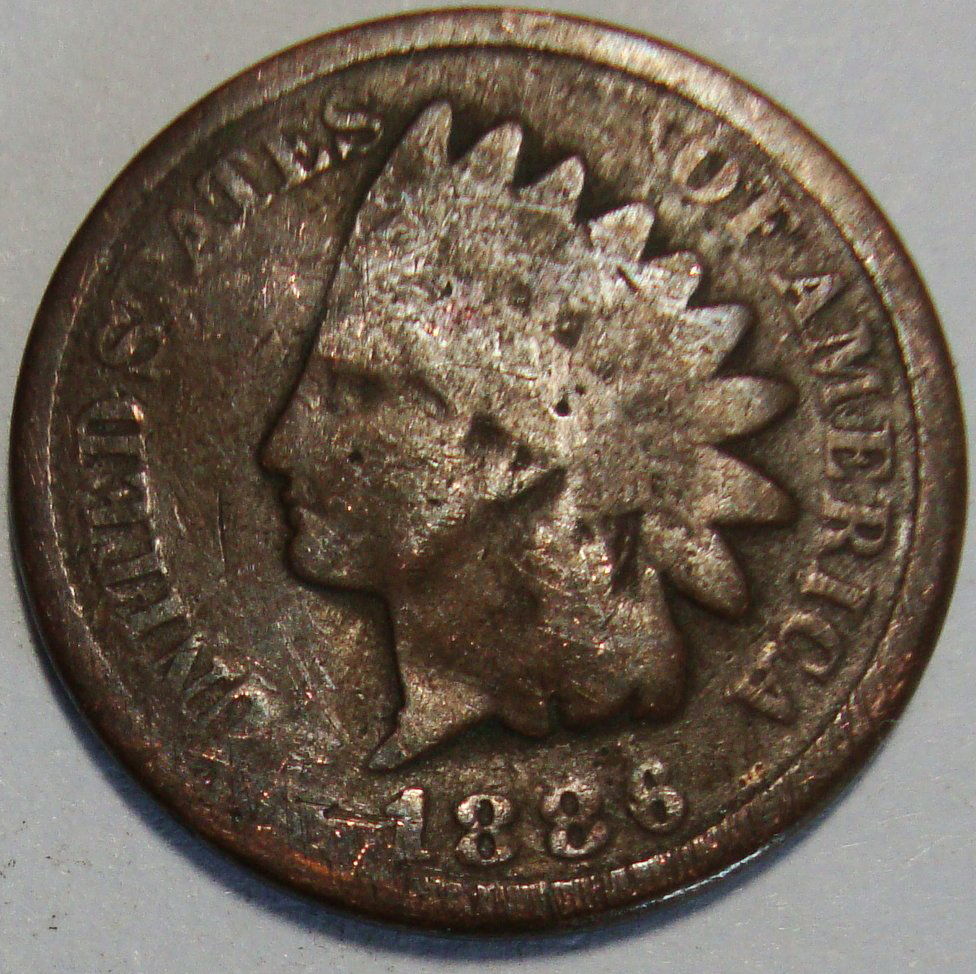 1886 Indian Head Cent Rare (1 of 2)