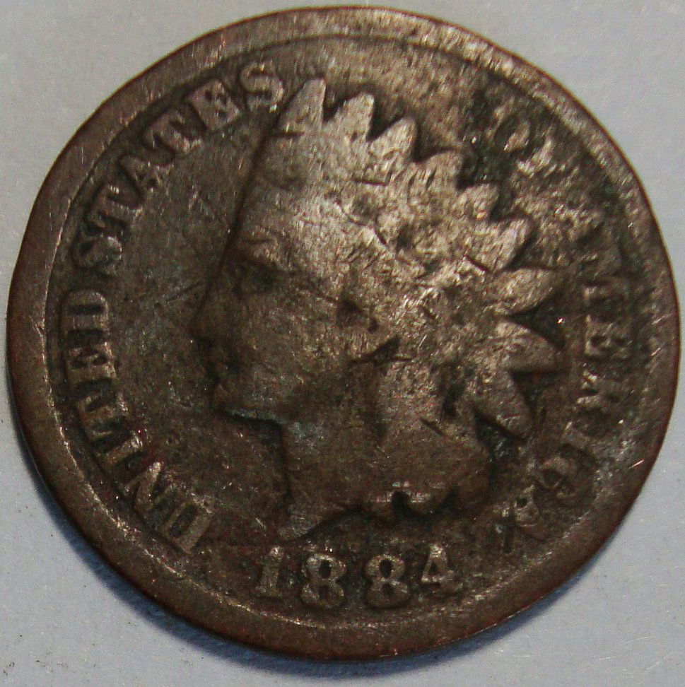 1884 Indian Head Cent (1 of 2)
