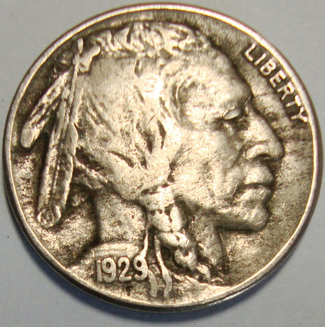 1929 S  Buffalo Nickel 5c XF (1 of 2)