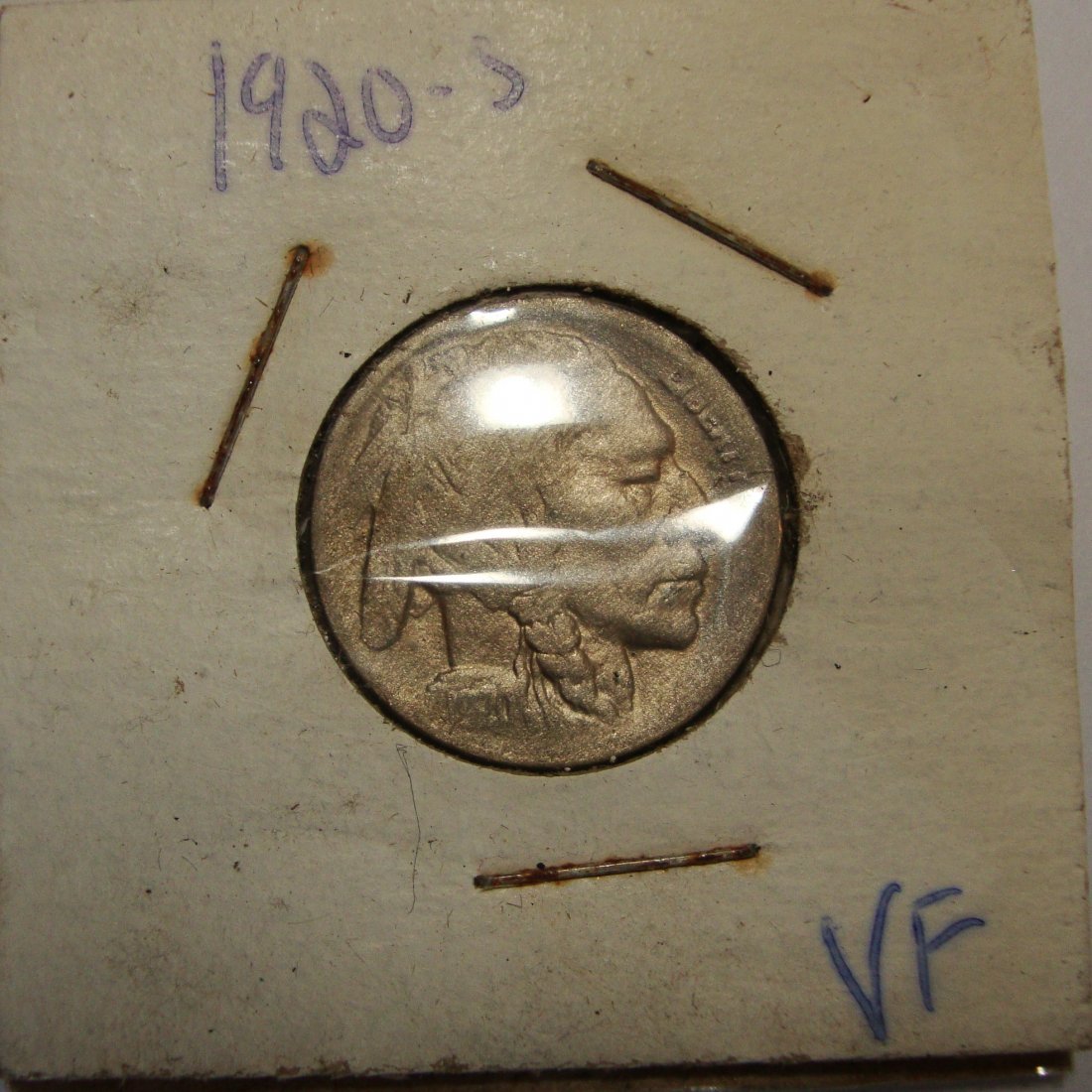 1920 S  Buffalo Nickel 5c VF (1 of 2)