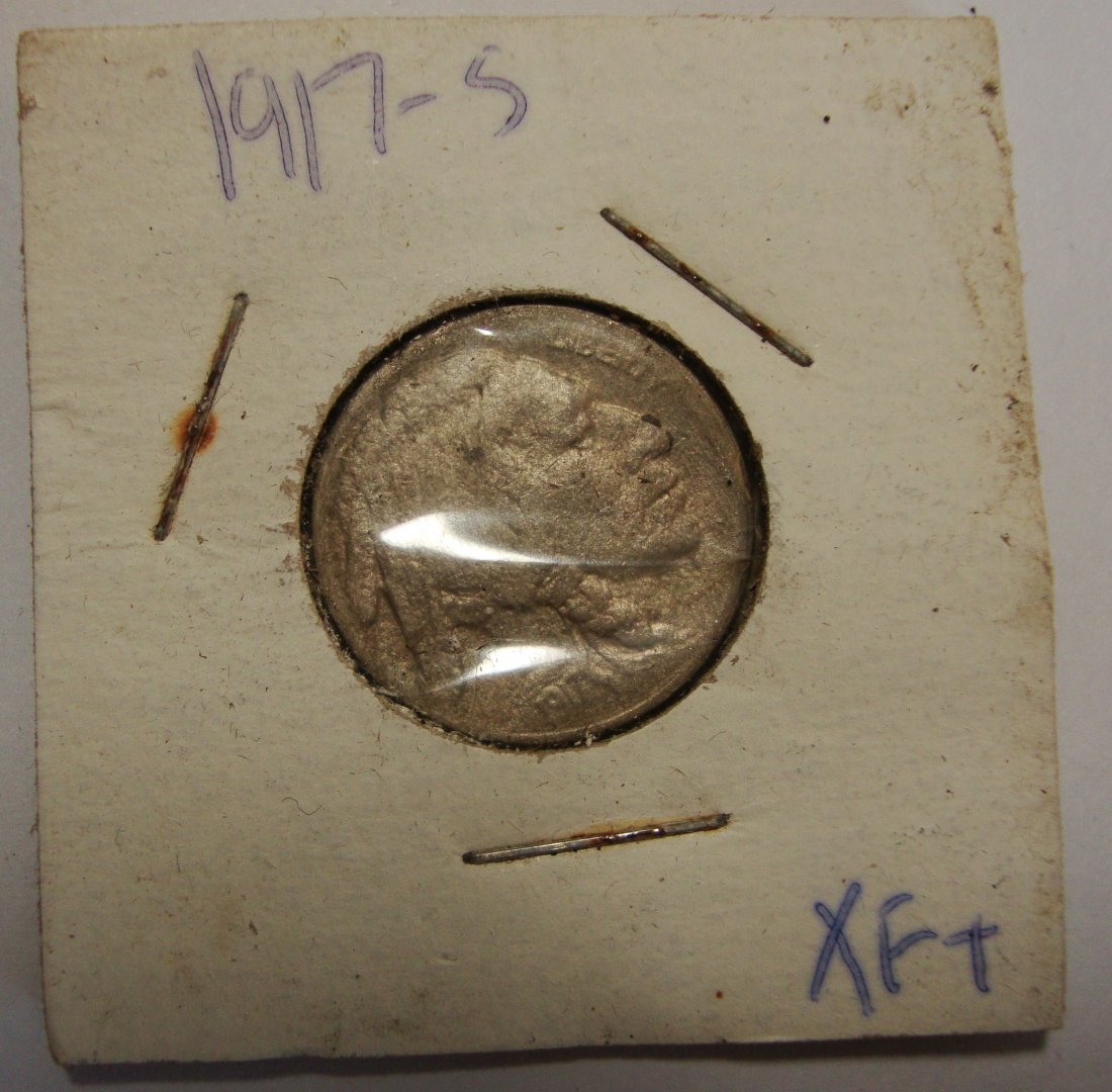 1917 S  Buffalo Nickel 5c XF (1 of 2)