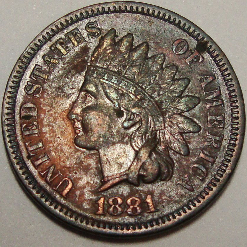 1881 Indian Head Cent Choice AU (1 of 2)
