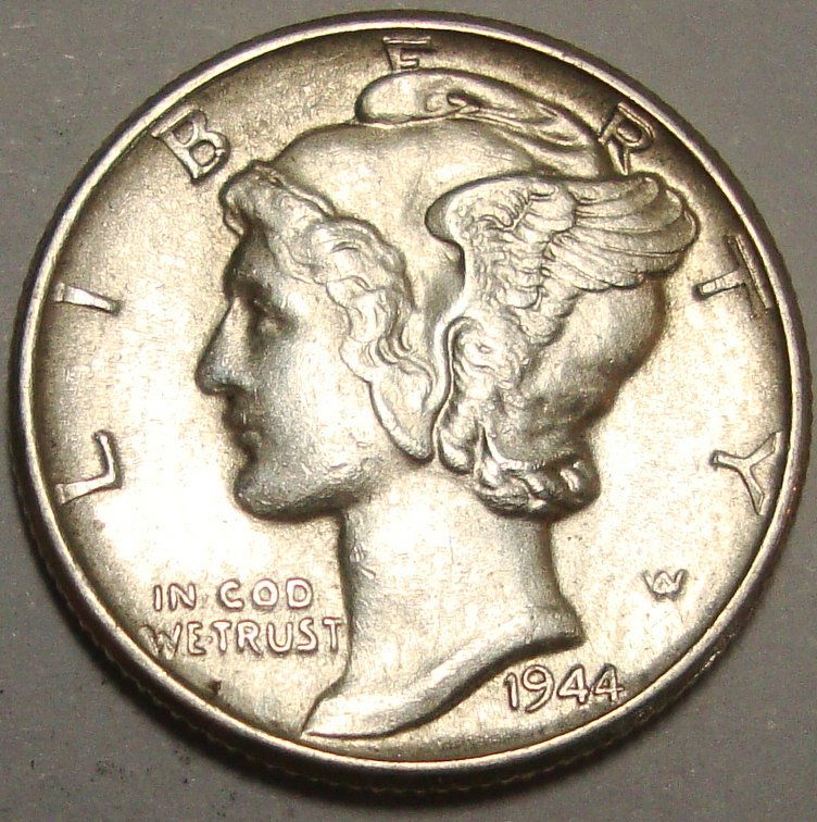 1944 Silver Mercury Dime Choice BU (1 of 2)