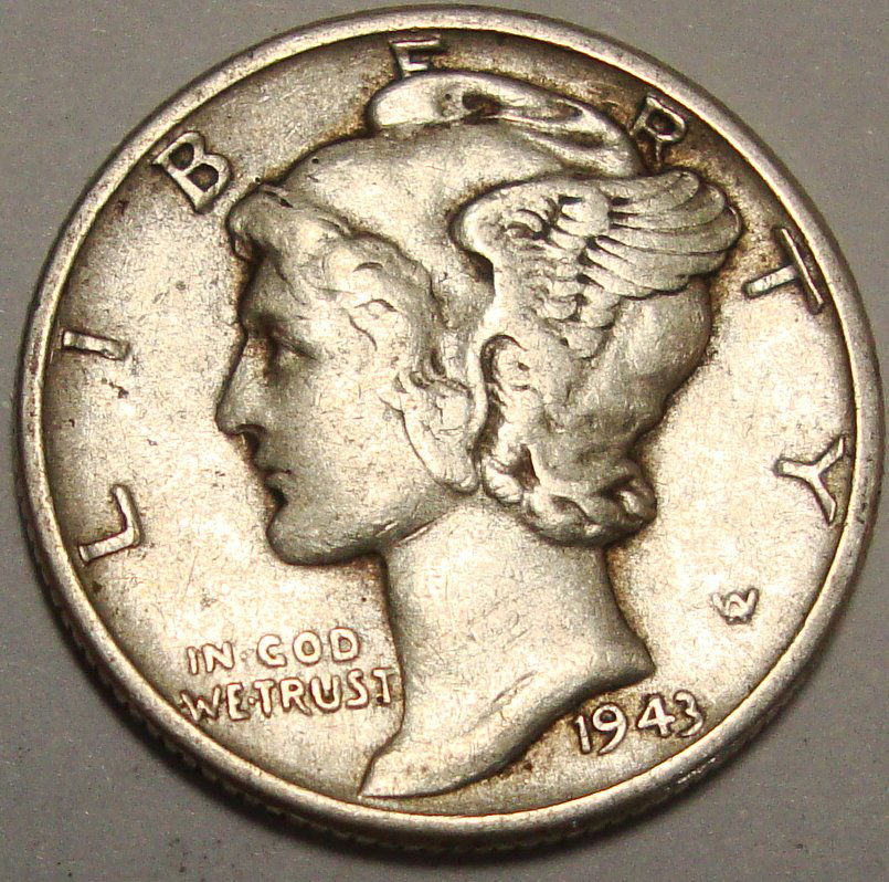 1943 Silver Mercury Dime (1 of 2)
