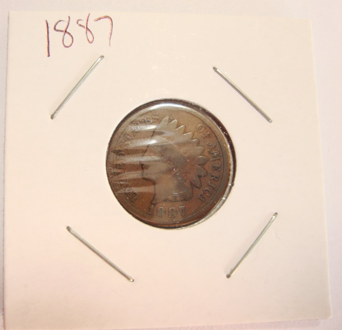 1887 Indian Head Cent (1 of 2)