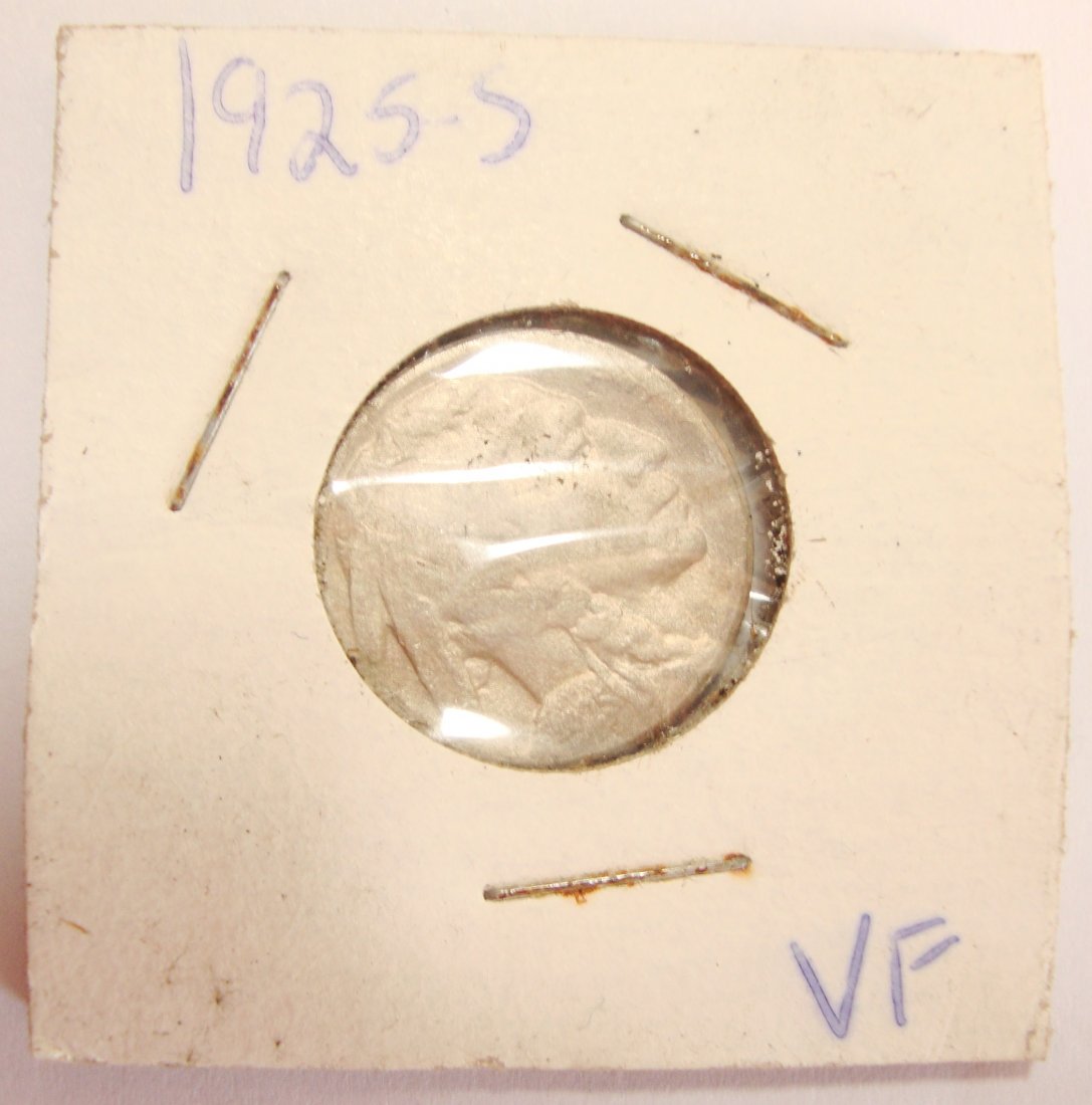 1925 S  Buffalo Nickel 5c VF (1 of 2)