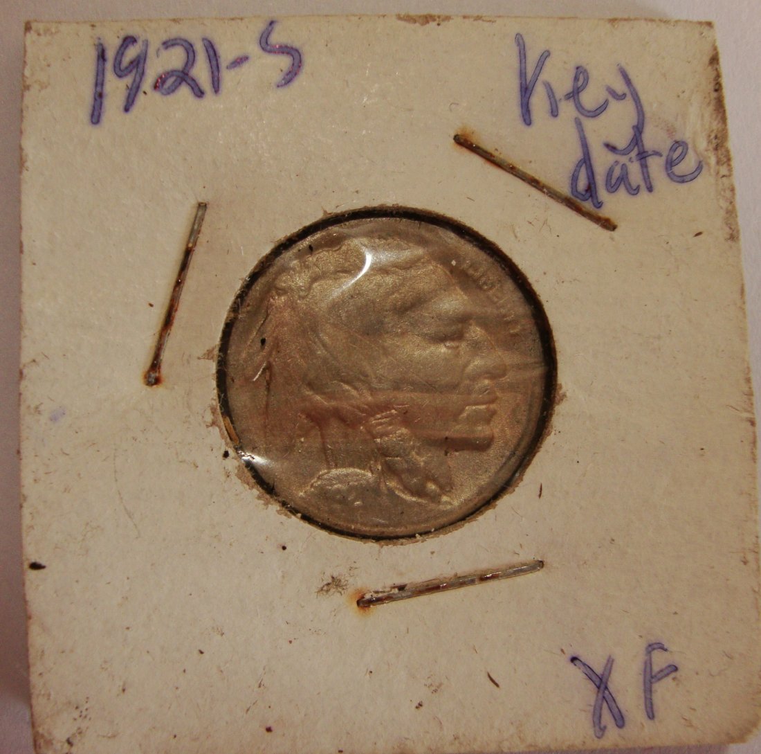 1921 S  Buffalo Nickel 5c XF (1 of 2)