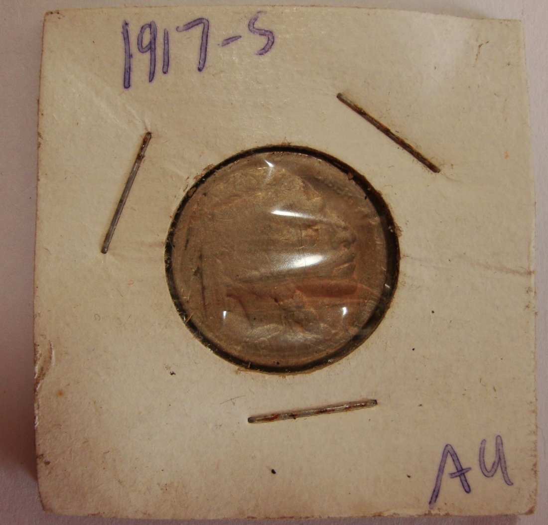 1917 S Buffalo Nickel 5c AU (1 of 2)
