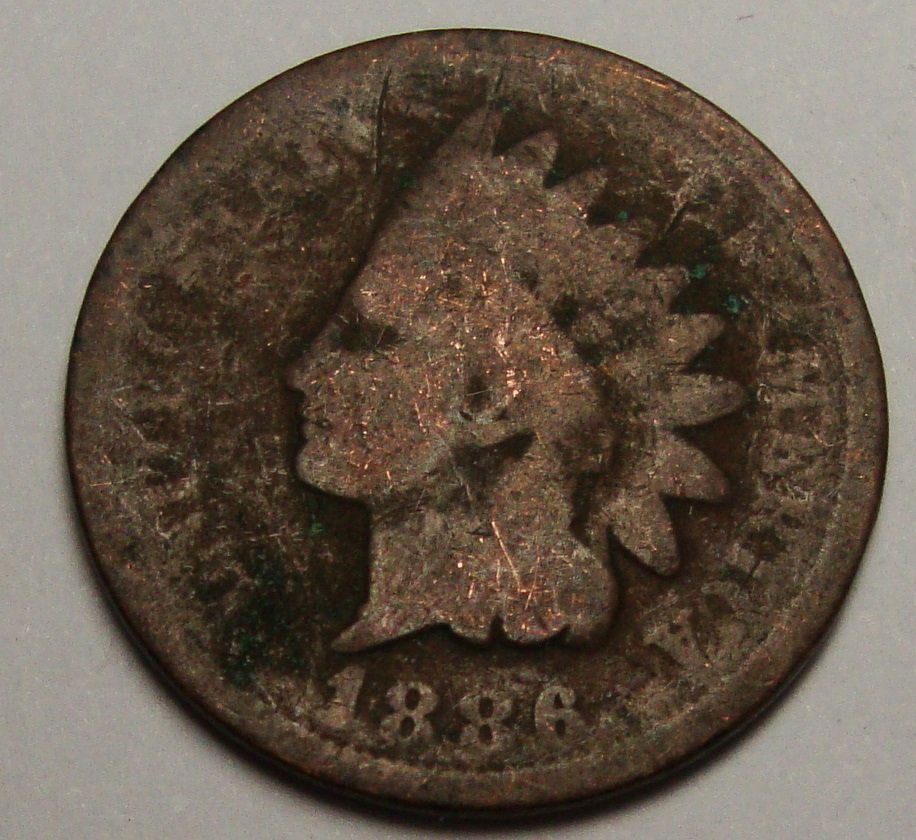 1886 Indian head Cent (1 of 2)
