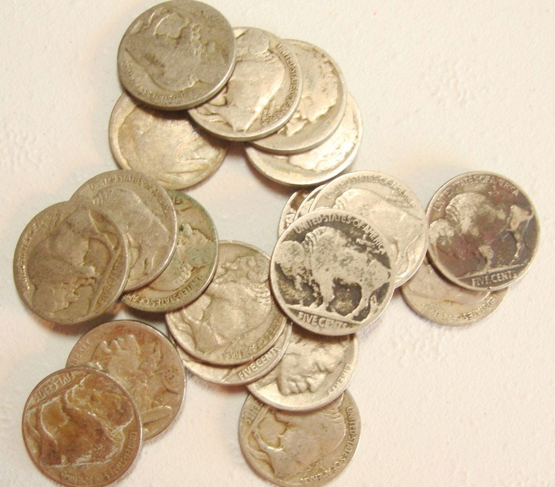 Lot of 20 Buffalo Nickels #3 (1 of 1)