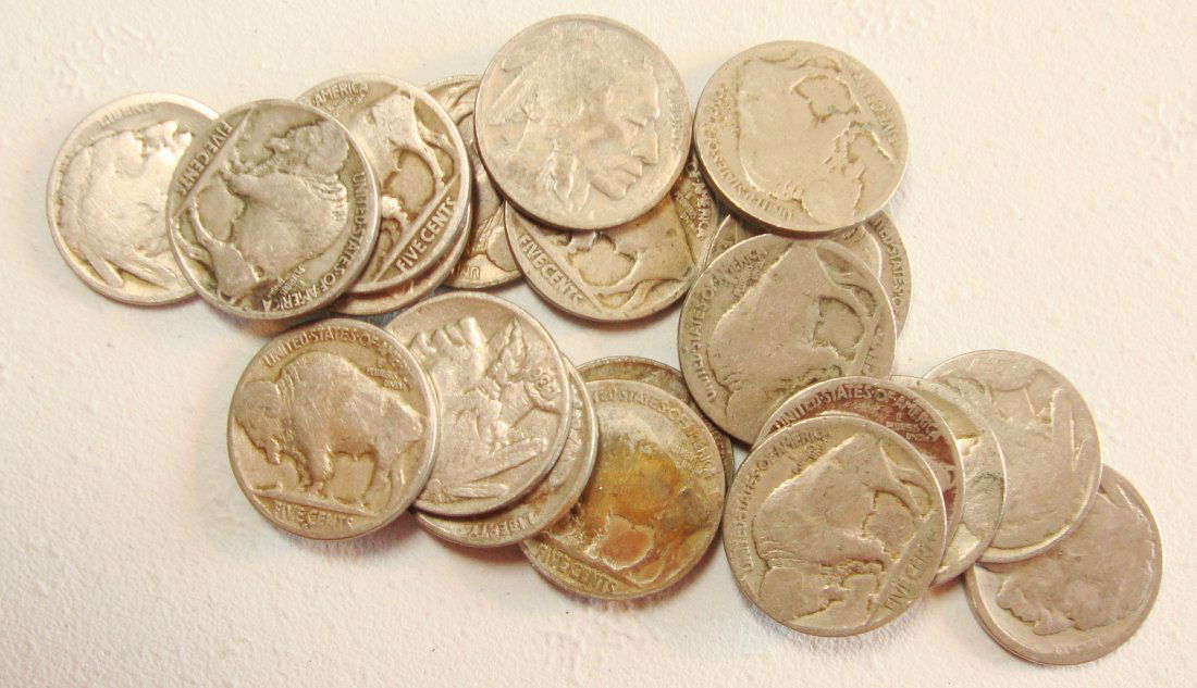 Lot of 20 Buffalo Nickels #4 (1 of 1)