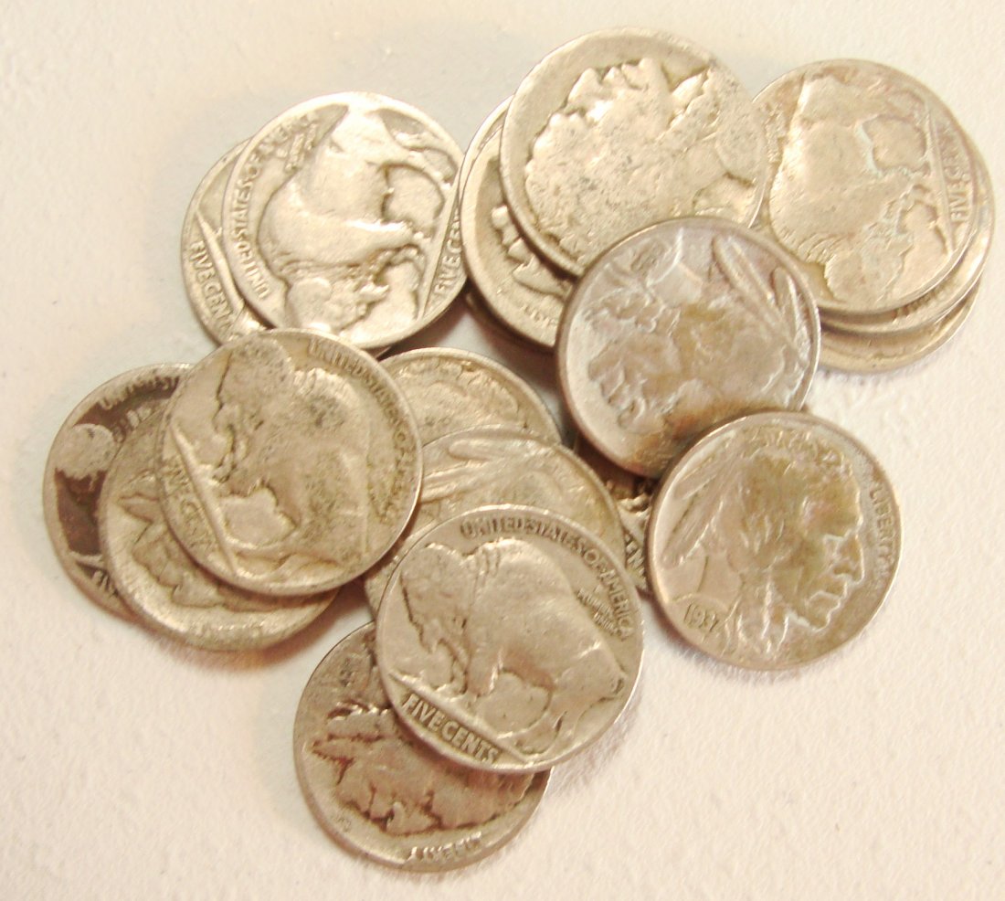 Lot of 20 Buffalo Nickels #5 (1 of 1)