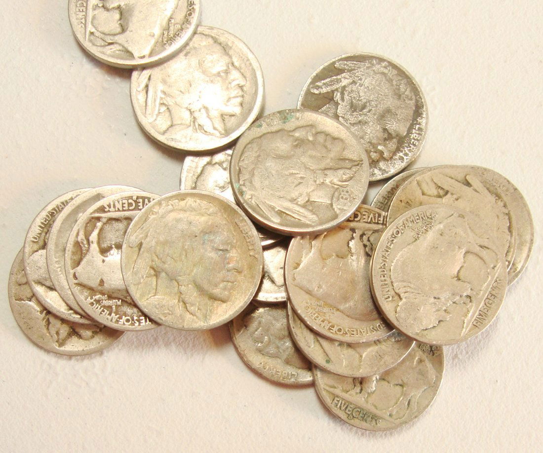 Lot of 20 Buffalo Nickels #10 (1 of 1)