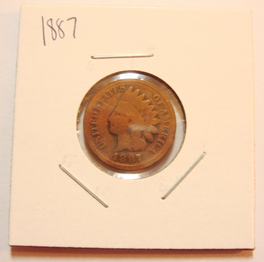 1887 Indian Head Cent (1 of 2)