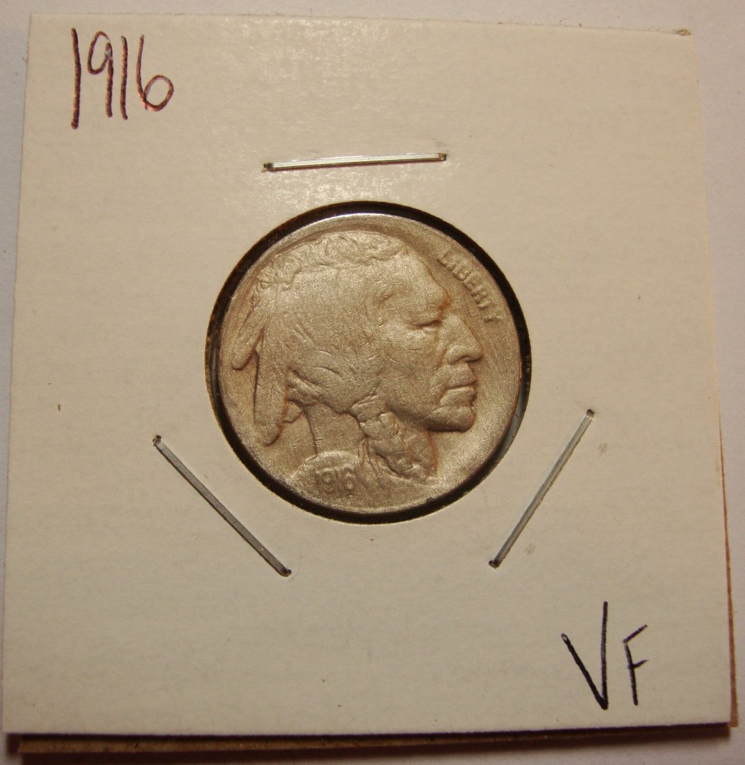 1916 Buffalo Nickel 5c VF (1 of 2)