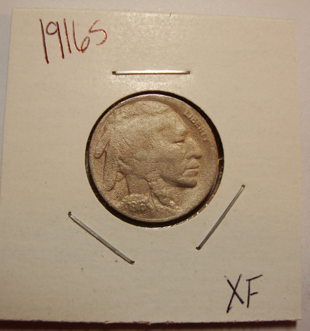 1916 S Buffalo Nickel 5c XF (1 of 2)