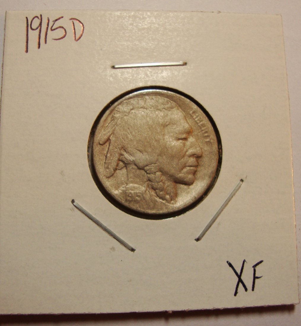 1915 D Buffalo Nickel 5c XF (1 of 2)