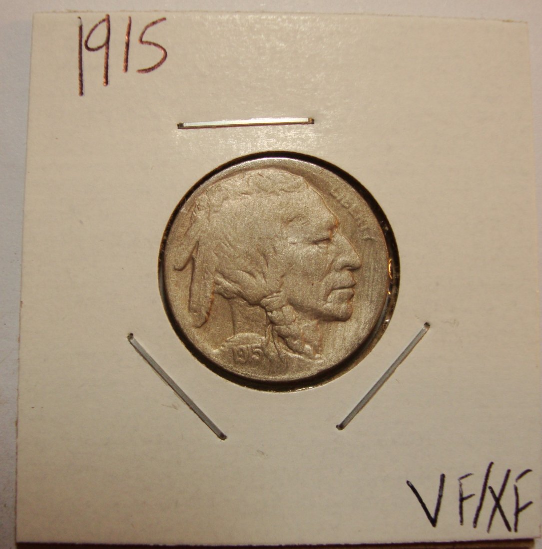 1915 Buffalo Nickel 5c VF/XF (1 of 2)