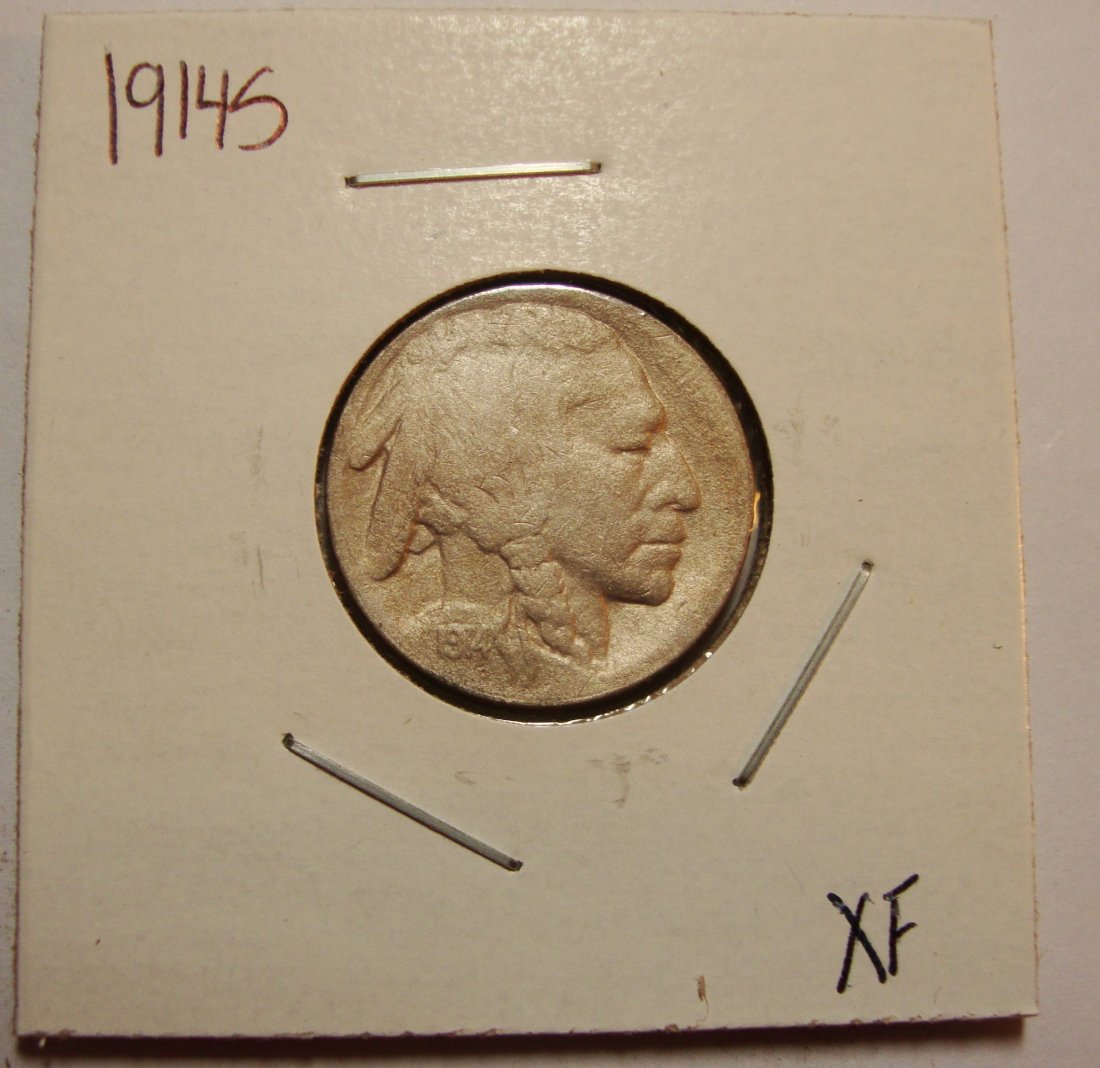 1914 S Buffalo Nickel 5c XF (1 of 2)