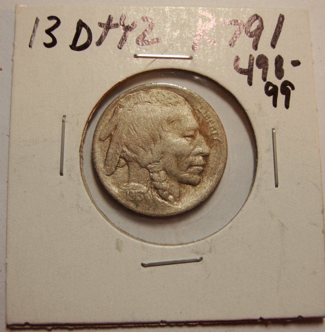 1913 D Type 2  Buffalo Nickel 5c XF/AU (1 of 2)