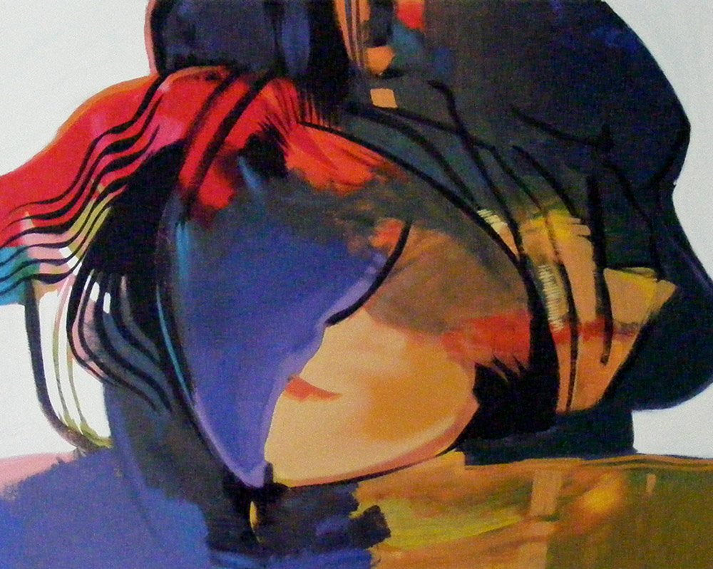 Hessam Abrishami "French 13" Lim Ed Artist Proof: Original limited edition paper serigraph/lithograph by Hessam Abrishami.The title is "French 13".Numbered and signed limited edition AP 24/40.There is no COA but this print is unconditionally authenti