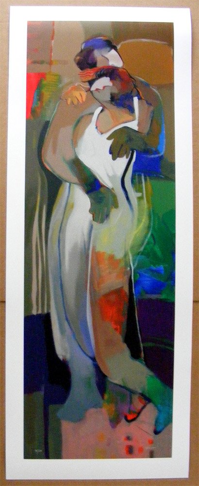 Lot of 3 Serigraphs "Loves Curtain" Hessam Abrishami: Lot of 3 original limited edition paper serigraphs by Hessam Abrishami.All 3 are the same. The title is "Loves Curtain".Numbered and signed limited edition of 100.There is no COA but the prints are un