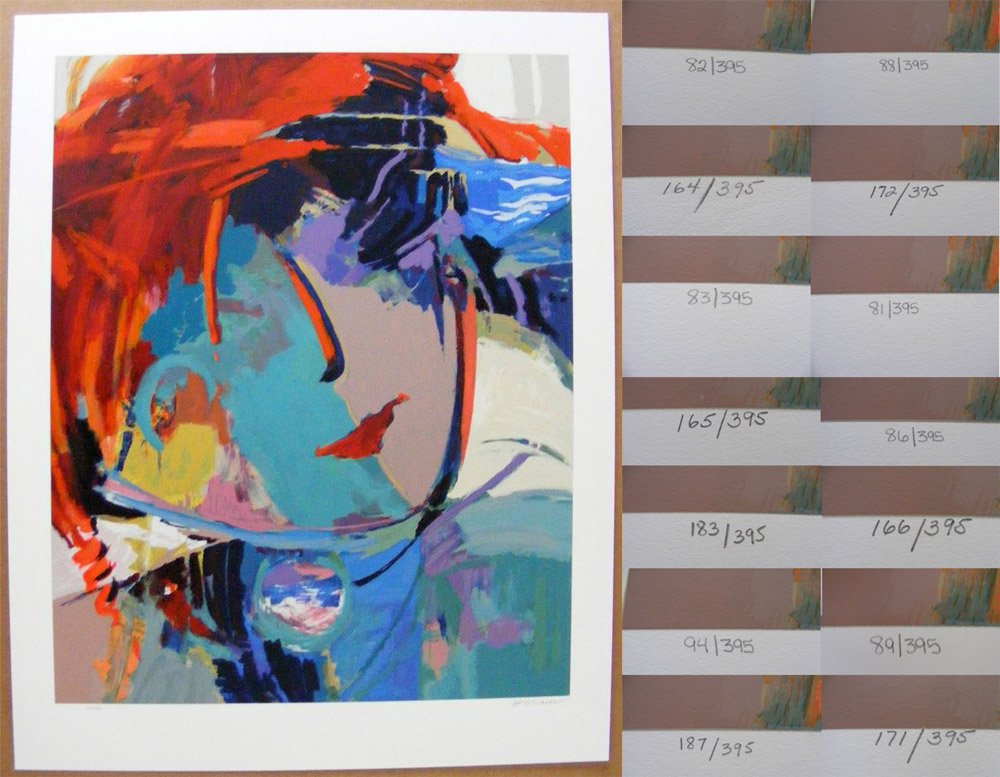 Hessam Abrishami Huge Lot of 14 Serigraphs Lim Edition: Lot of 14 limited edition serigraphs on paper by Hessam Abrishami. All are the same title. The title is "Sweet 16". All numbered and signed by the artist. Not framed. Approximate dimensions each: pape