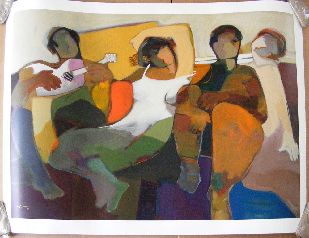 Lot of 4 Lim Ed Serigraphs Somewhere in Time Hessam: Lot of 4 serigraphs on paper by Hessam Abrishami. All 4 are the same title. The title is "Somewhere in Time". Limited edition of 100. Signed by the artist. Not framed. Approximate dimensions each: pap