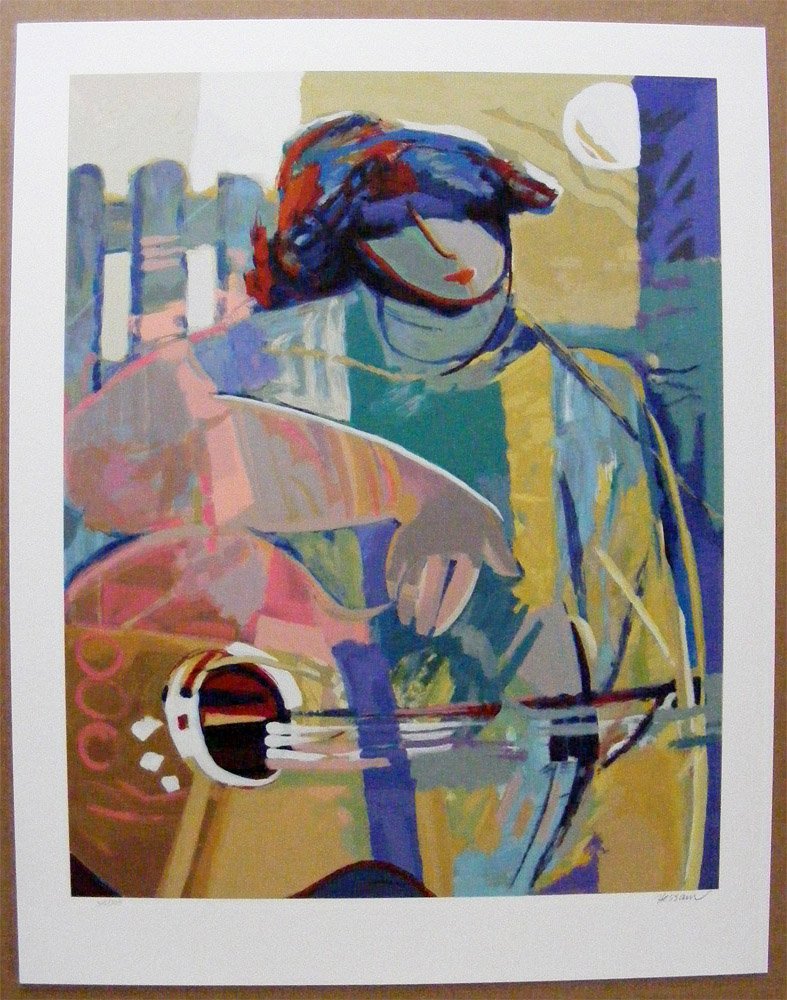 Lot of 14 Lim Ed Serigraphs Pure Dream Hessam: Lot of 14 serigraphs on paper by Hessam Abrishami. All 14 are the same title. The title is "Pure Dream". Limited edition of 395. Signed by the artist. Not framed. Approximate dimensions each: paper 35