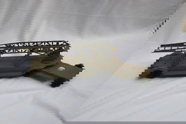 PRIMED FIRE TRUCK - HOOK AND LADDER TOY, MISSING FR: PRIMED FIRE TRUCK - HOOK AND LADDER TOY, MISSING FRONT CAB