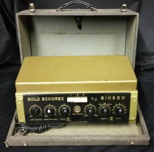 1960’S BINSON-GUILD-ECHOREC-MODEL-T6F-A: 1960’S BINSON-GUILD-ECHOREC-MODEL-T6F-ABinson was an Italian manufacturer out of Milan that started in the 1950s and closed in 1982. The company made several iterations of the Echorec delay unit, wh