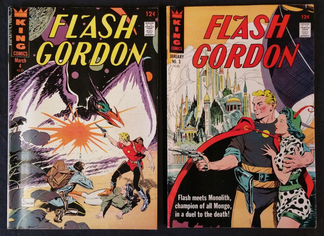 FLASH GORDON BY KING COMICS 12 CENT ISSUES, 2 COMIC LOT (1 of 1)