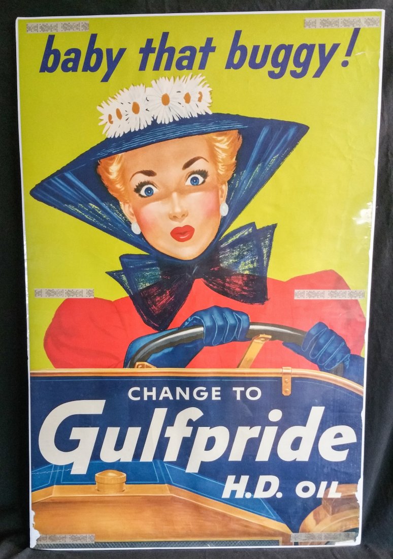 Vintage Gulf Oil Advertising Poster (1 of 3)