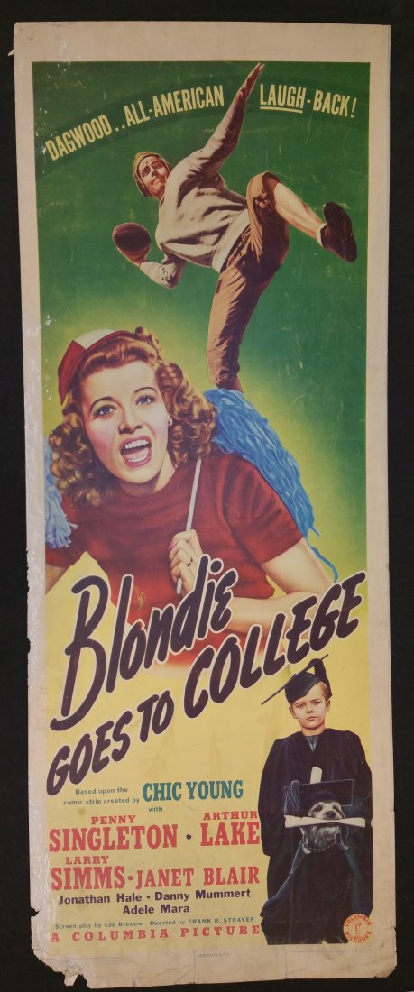Movie Poster “Blondie Goes to College” 1941 Columbia (1 of 3)