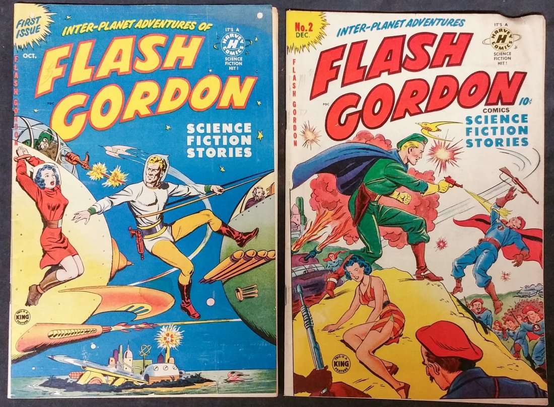 Flash Gordon: # 1 and #2  Golden Age  2 Comic Lot (1 of 1)