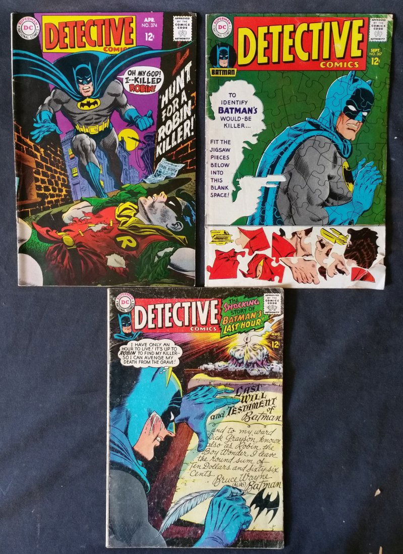 DC Detective Comics: BATMAN 12 cent 3 Piece Lot (1 of 1)