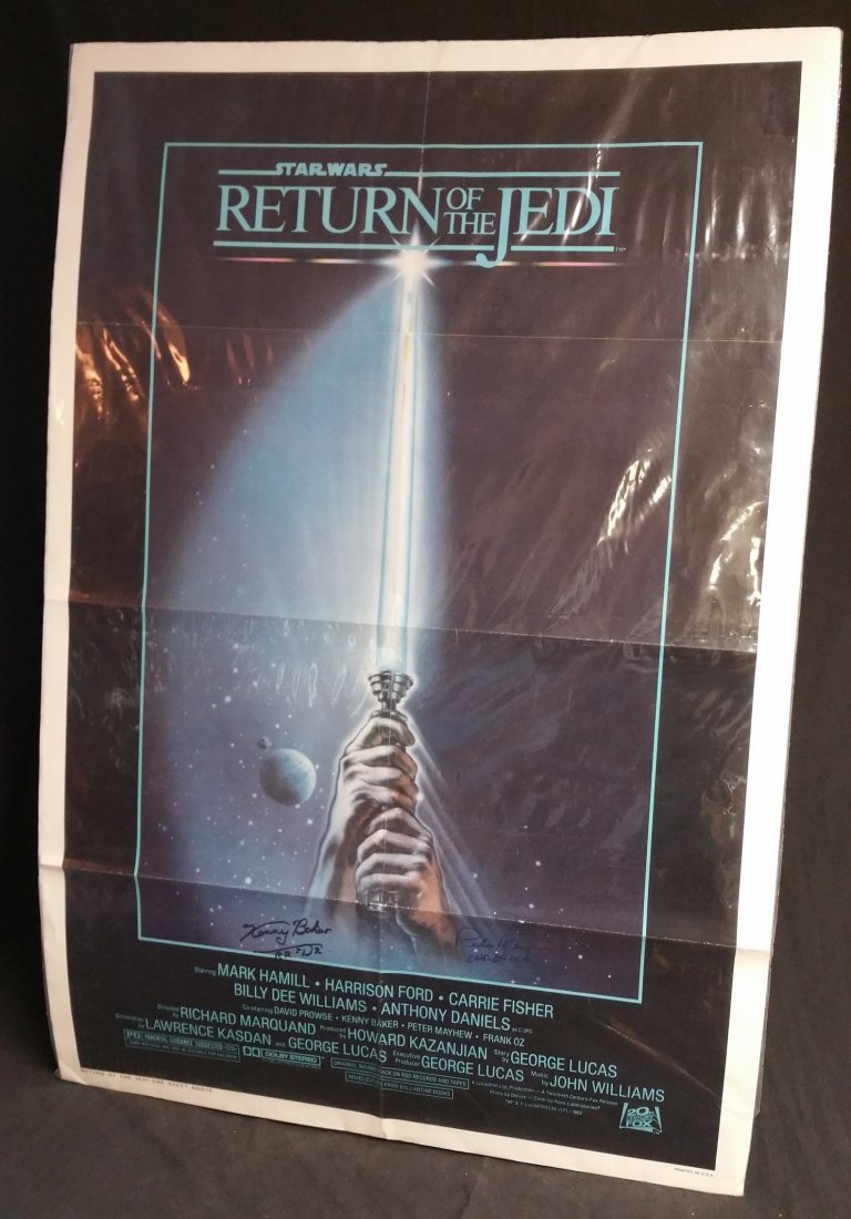 SIGNED Star Wars Return of the Jedi Movie Poster (1 of 2)