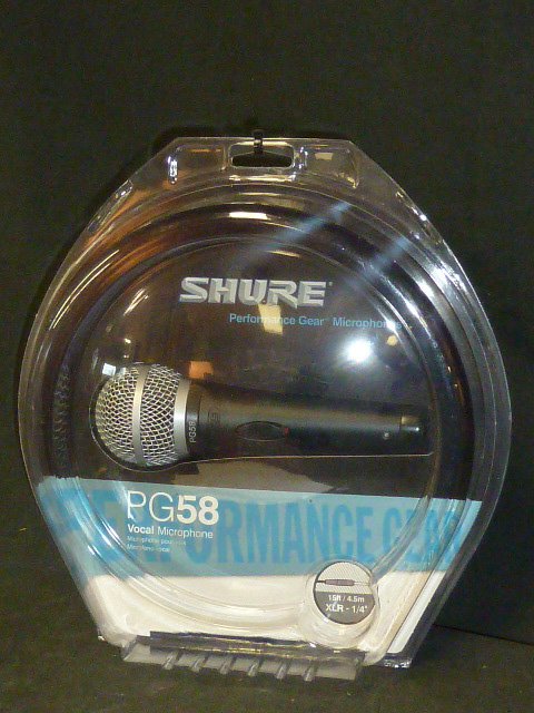 Shure Vocal Microphone NIP: Shure Vocal Microphone Model # PG58- QTR