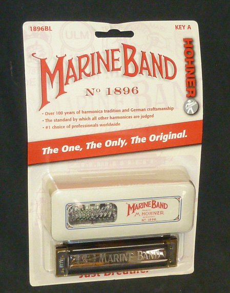 Marine Band Hohner Harmonica No.1896 A NIP: The Hohner 1896 Marine Band Harmonica follows in has been played by world-famous musicians like John Lennon, Bruce Springsteen, Little Walter, and Paul Butterfield. The Hohner Marine Band is a number-