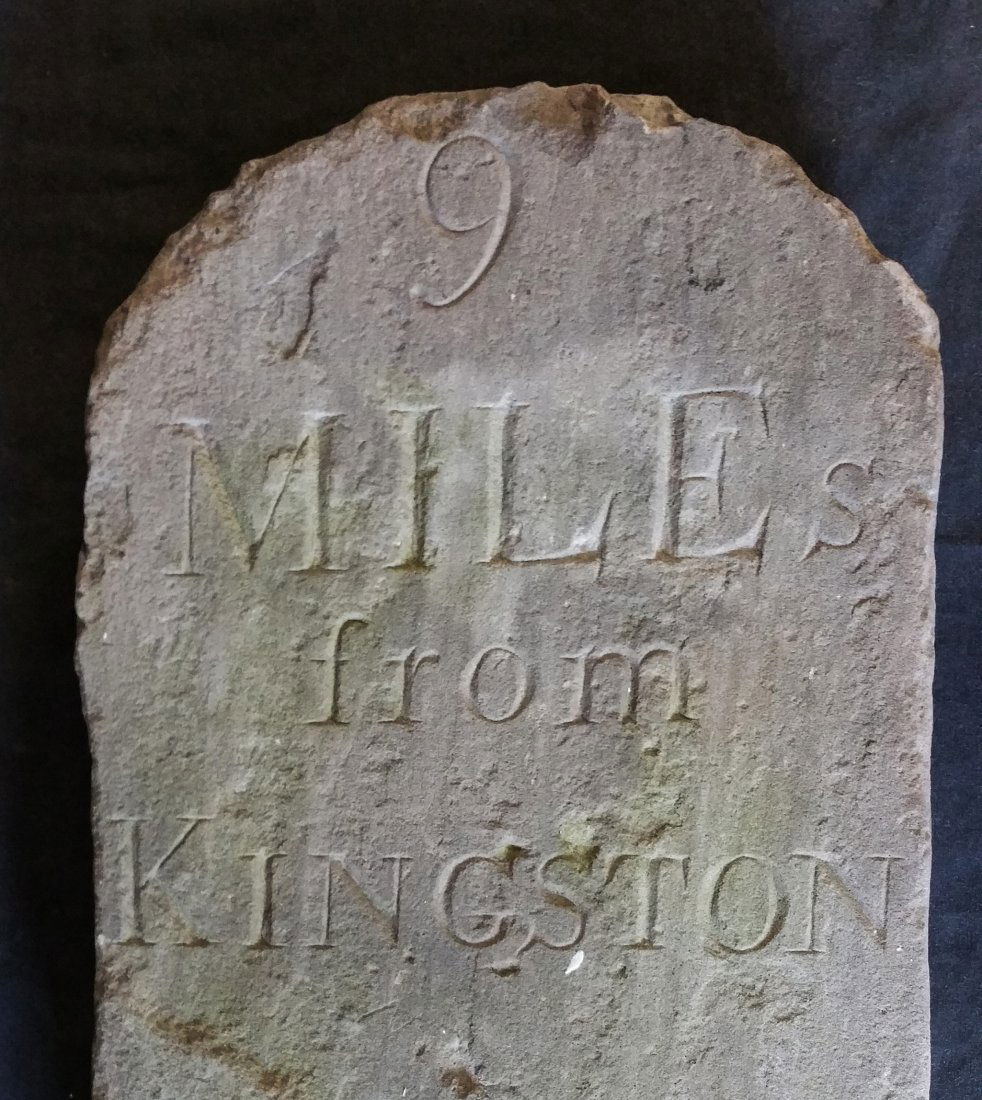 Stone Marker "9 Miles from Kingston" S.Truth (1 of 4)